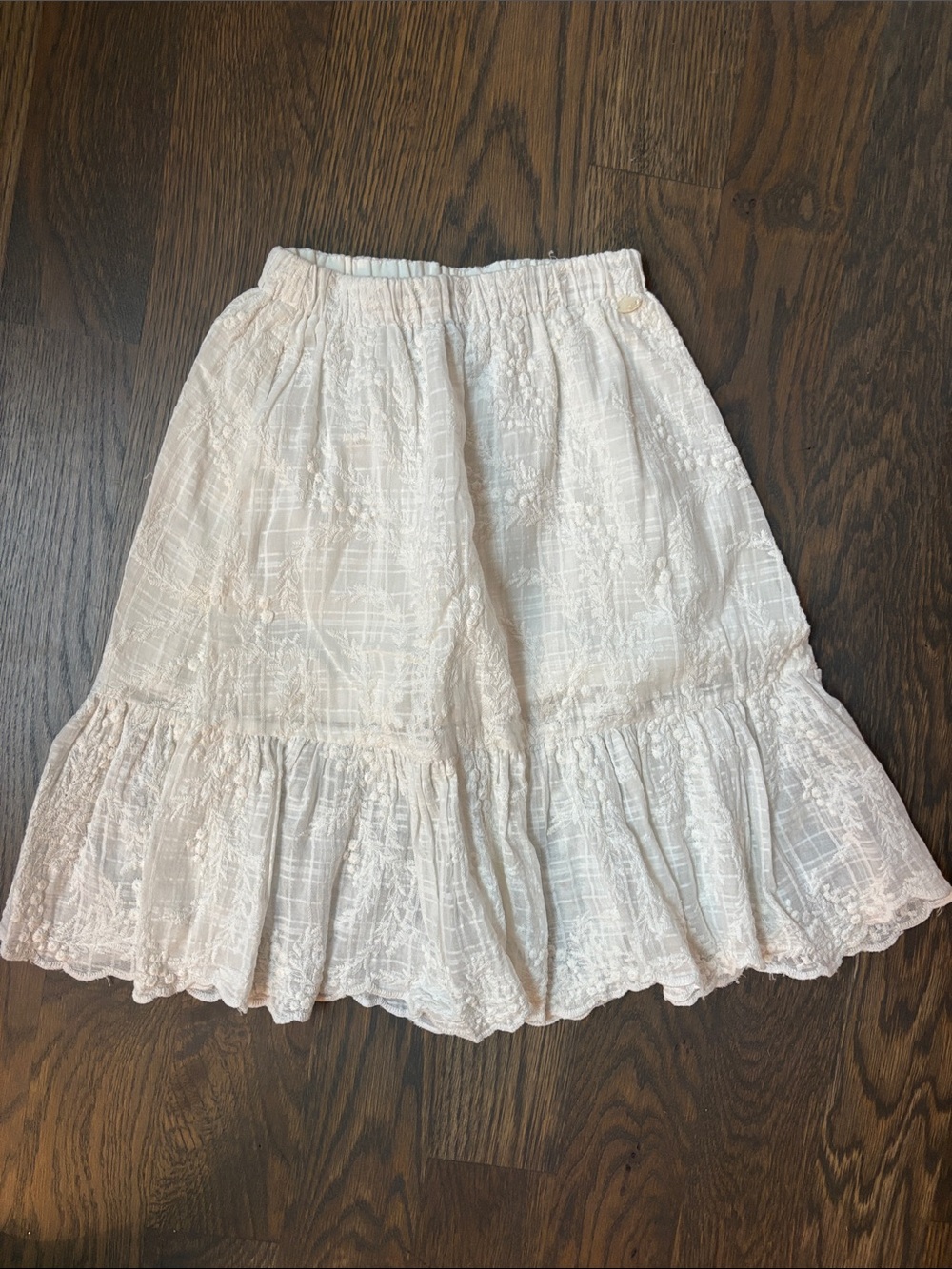 Tartine et Chocolat- White Lace Skirt
